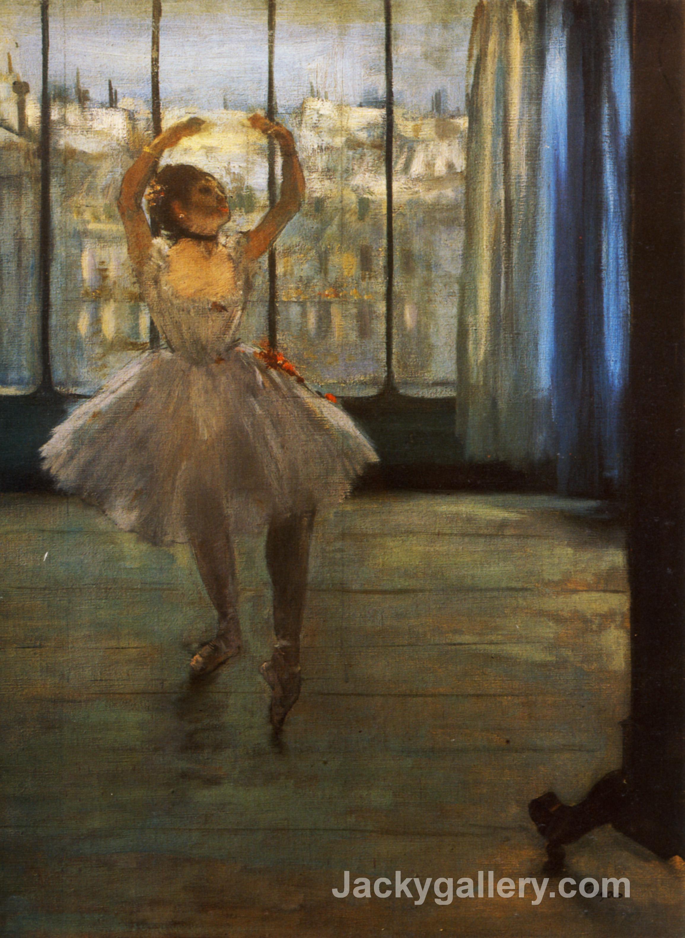 Dancer Posing by Edgar Degas paintings reproduction